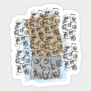 Abstract waves Sticker